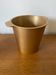Vintage Champagne Ice Bucket Old Golden Aluminium Cast France #D43