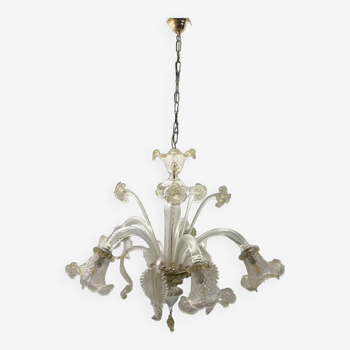 Venetian Murano Glass Chandelier 5 Lights