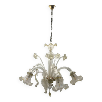 Venetian Murano Glass Chandelier 5 Lights