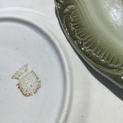 6 Gien dessert anemones opaque porcelain porcelain
