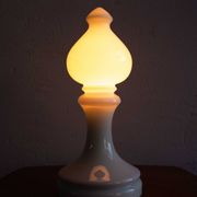 Vintage Czechoslovak Bishop Glass Lamp by Ivan Jakeš, 1970s