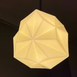 Art Deco  cream opaline glass pendant lamp