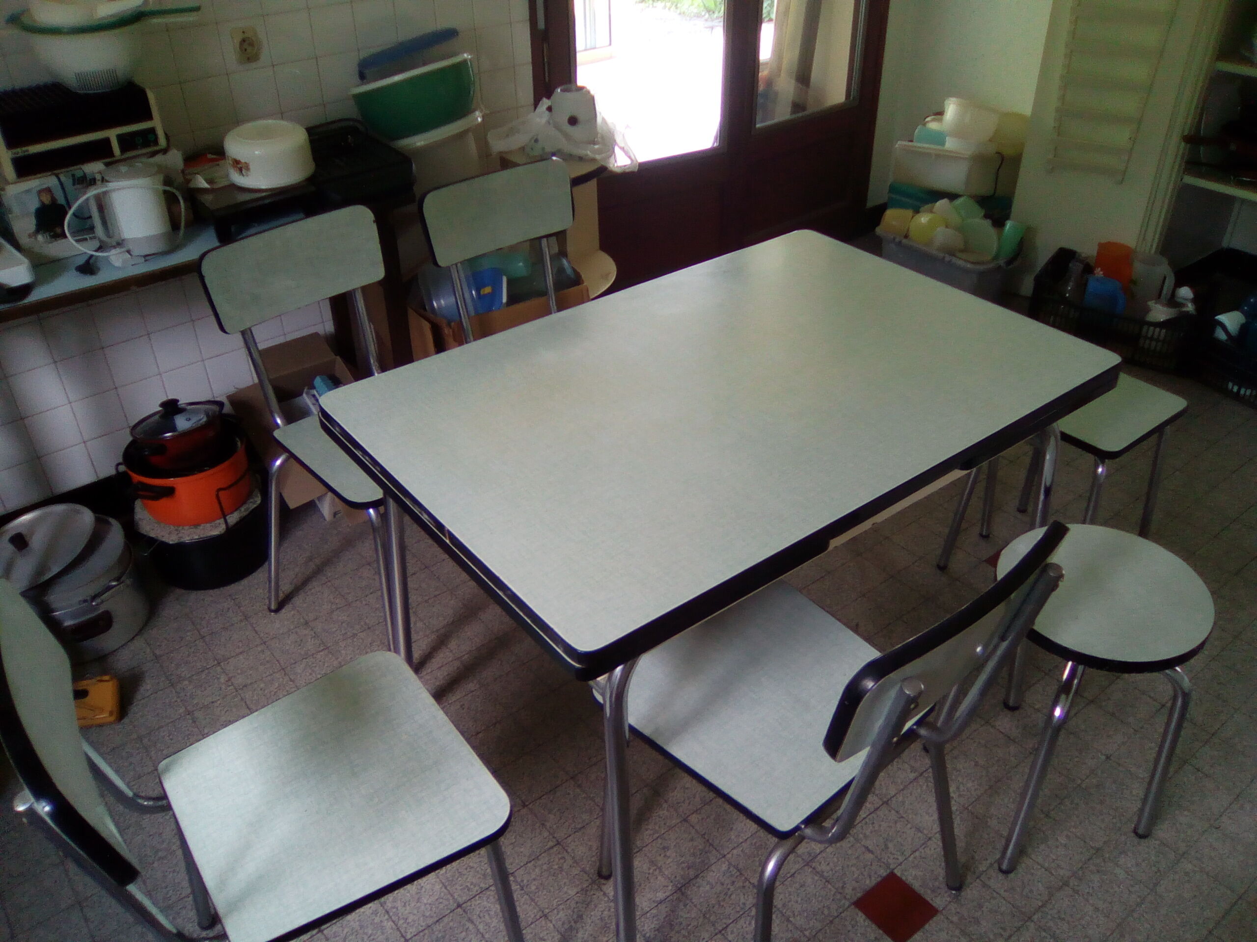 Vintage dining table and seats late 50's