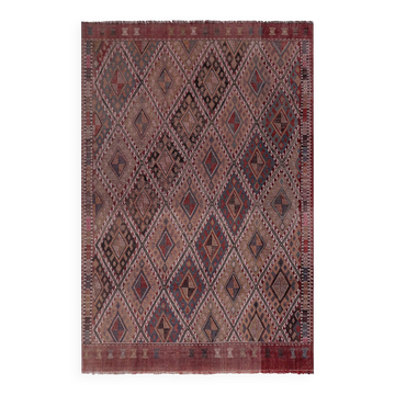 Vintage Turkish kilim handwoven 163x240 cm