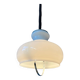 Suspension vintage mid-century en verre opalin (milk glass)
