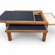 Table modulable Hexa de Bernard Vuarnesson pour Bellato. 1980