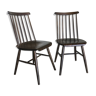 Vintage Spindle Back Dining Chairs by Yngve Ekström for Pastoe, 1960s, Set of 2