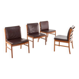 Ensemble de 4 chaises japonaise par Hita Kogei 'Nikko