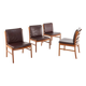 Ensemble de 4 chaises japonaise par Hita Kogei 'Nikko