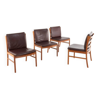 Ensemble de 4 chaises japonaise par Hita Kogei 'Nikko