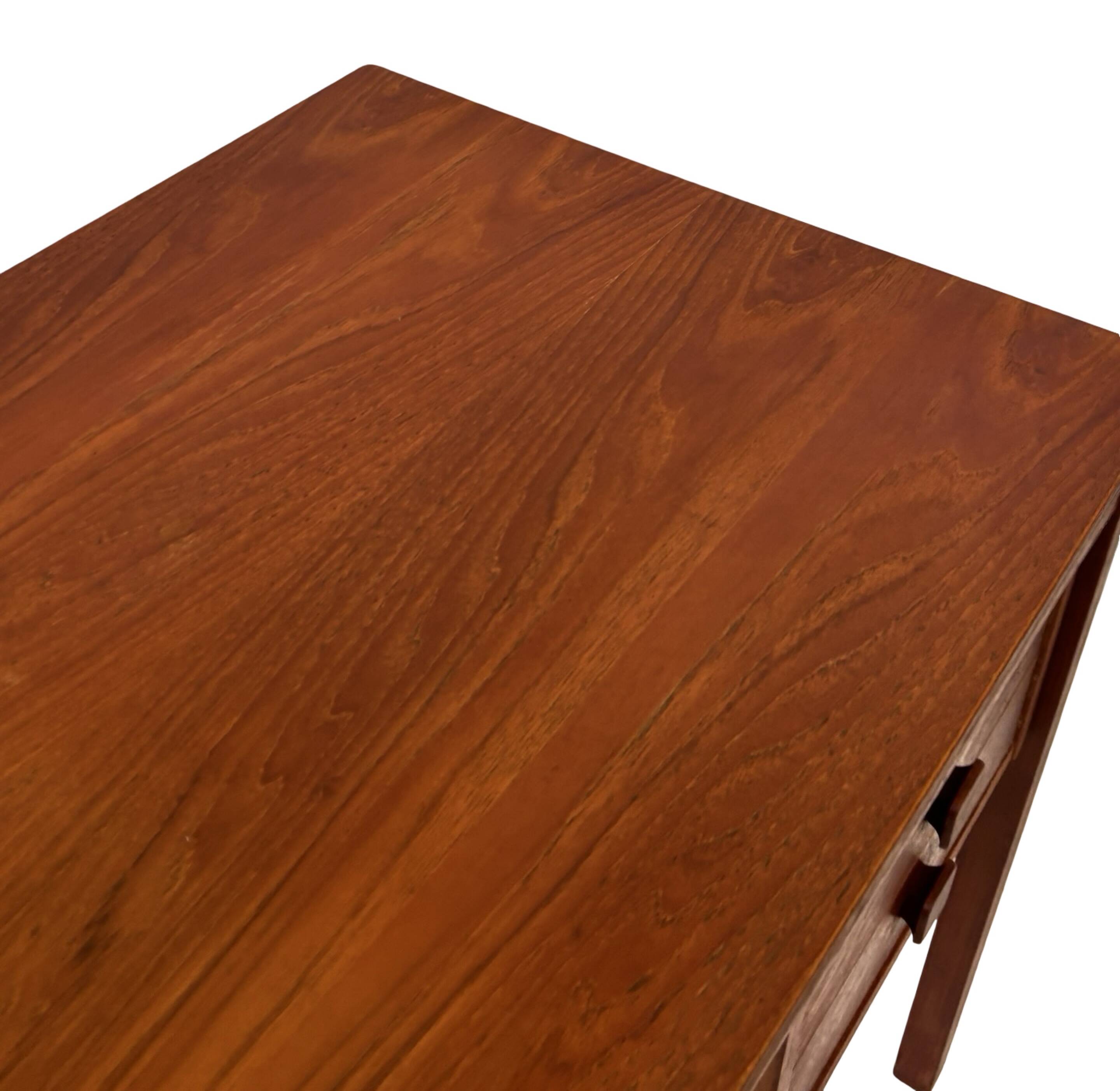 Vintage Danish teak compact Domino Mobler desk, 1960s
