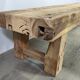 Banc en bois brut ancien