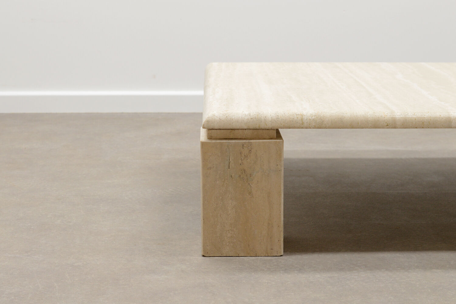 70’s Italian travertine coffee table