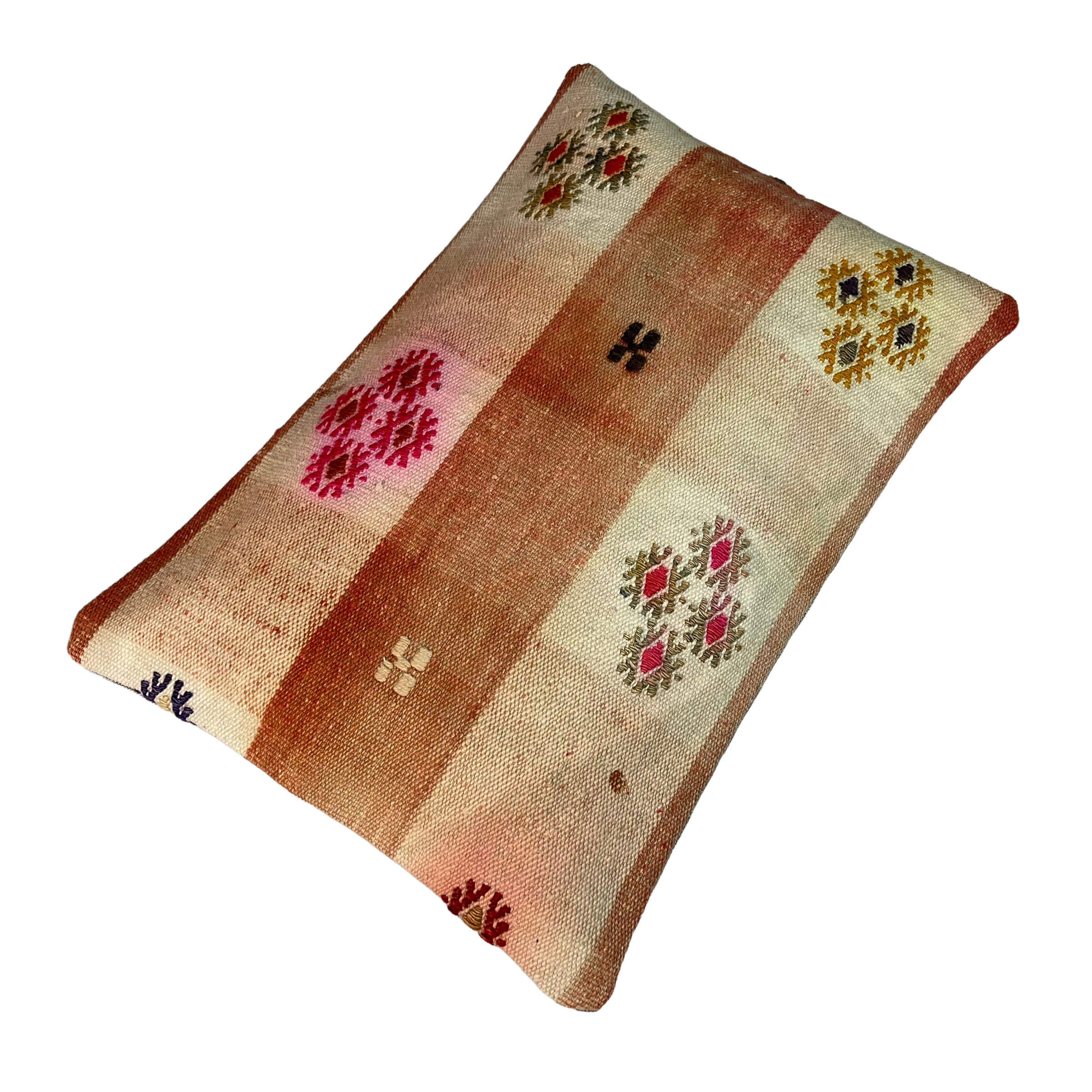 Housse de coussin vintage turque faite à la main, 30 x 50 cm