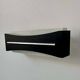 Vintage modernist wall lamp, black, white and chrome, France 1960
