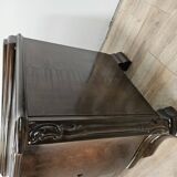 Console Art Déco en noyer des années 1940
