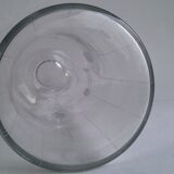 Conical Crystal jug engraved with stripes