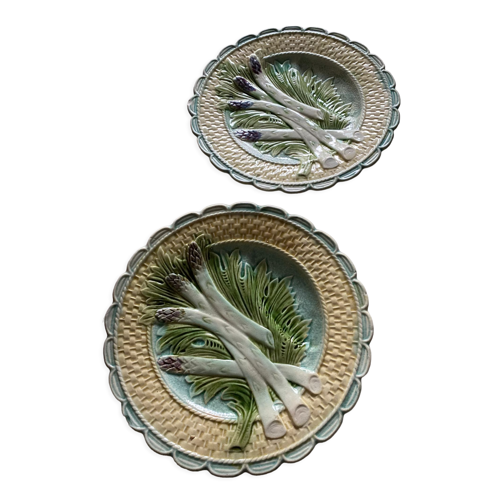 2 plates slurry asparagus