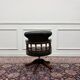 Chaise de bureau Chesterfield anglaise, chaise de capitaine, verte.