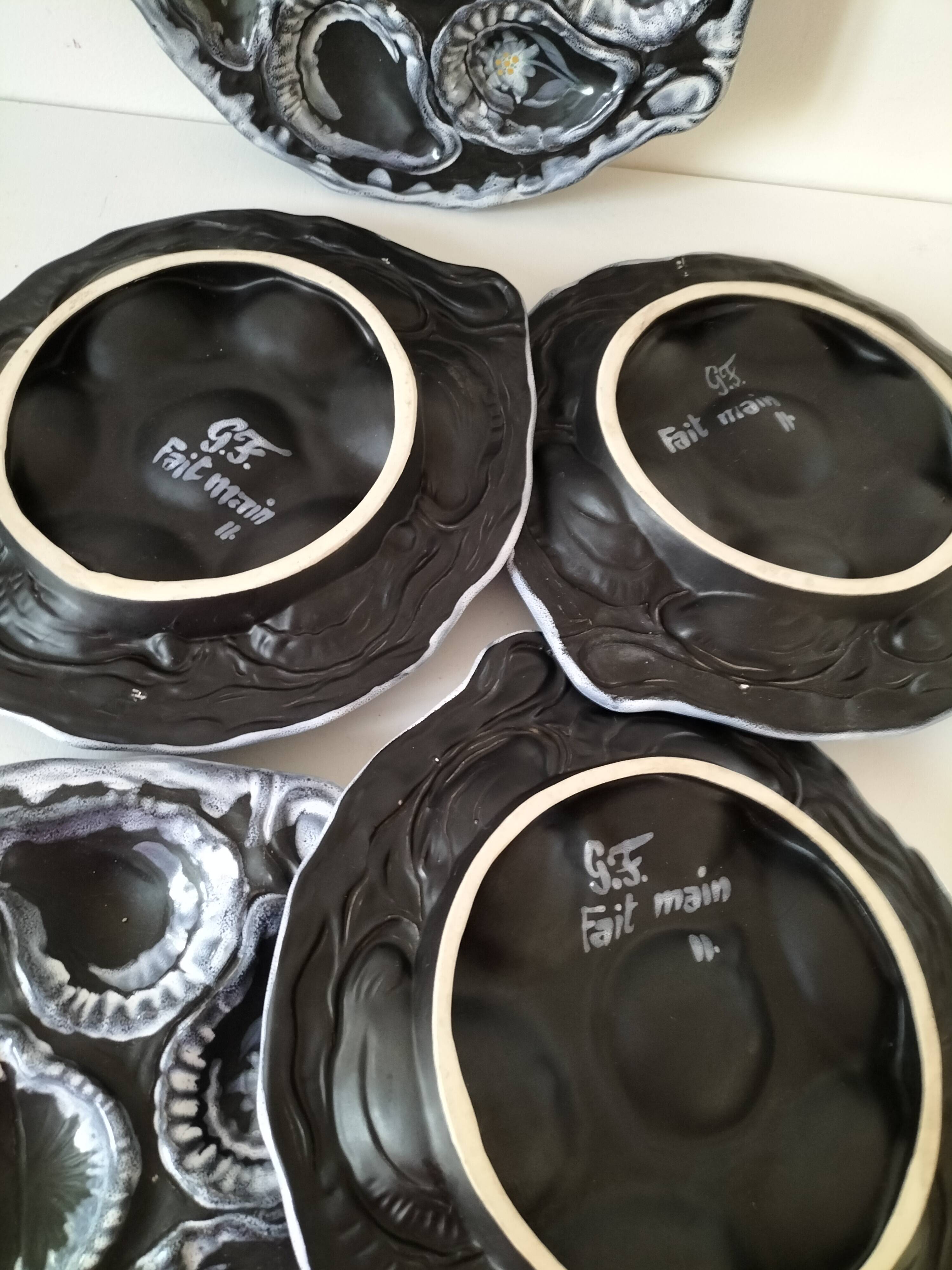 Gabriel Fourmaintraux oyster plates