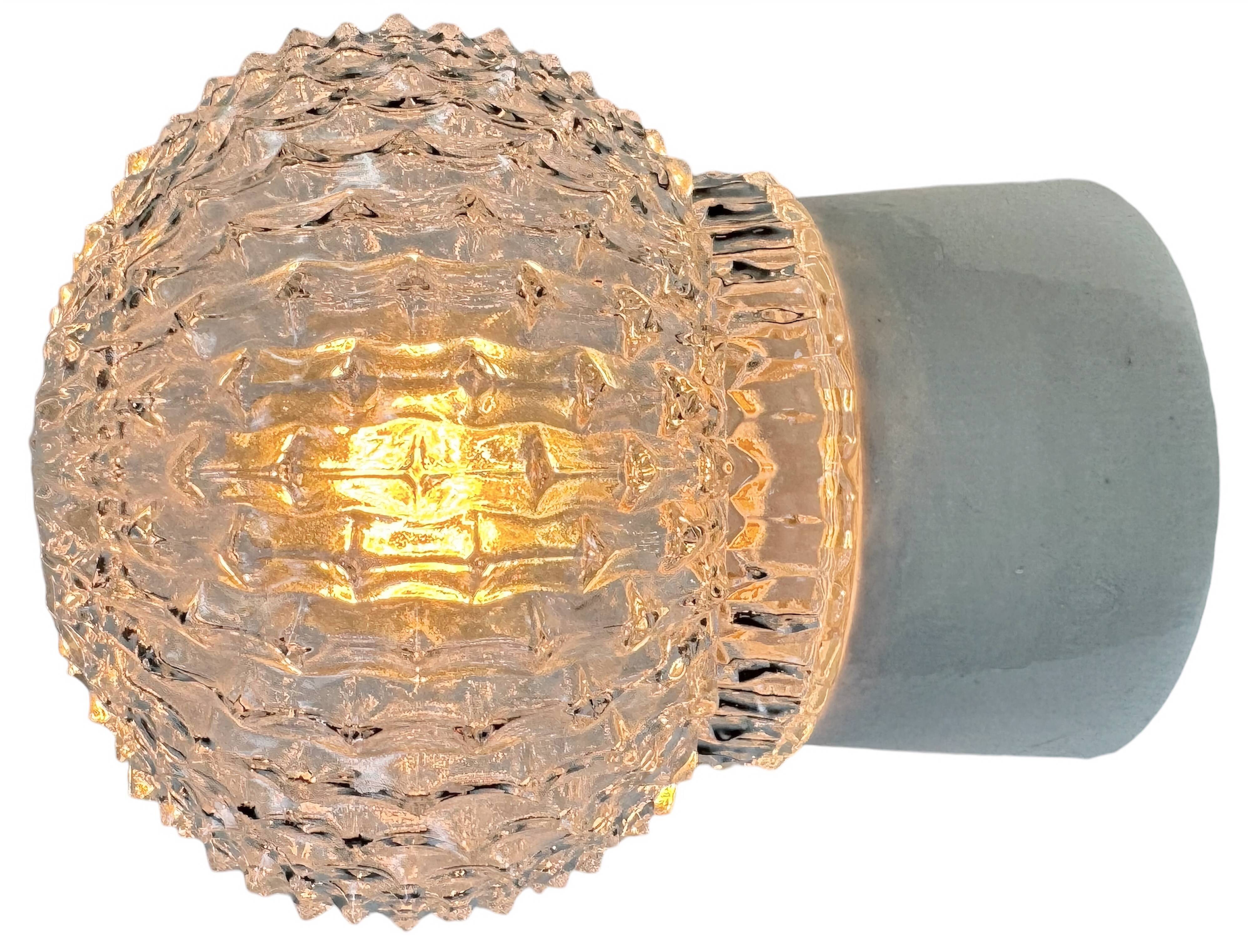 Vintage White Porcelain Ceiling Light, 1970s