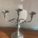 Pewter candle holder