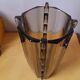 Art deco vase in smoked glass
