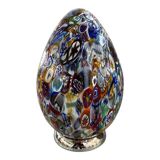 Murano glass venetian multicolored millefiori murrine table lamp, lot of 2 or a pair of chandeliers