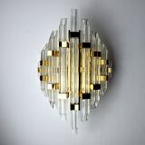 Venini wall lamp, cut crystals, Italy, 1970