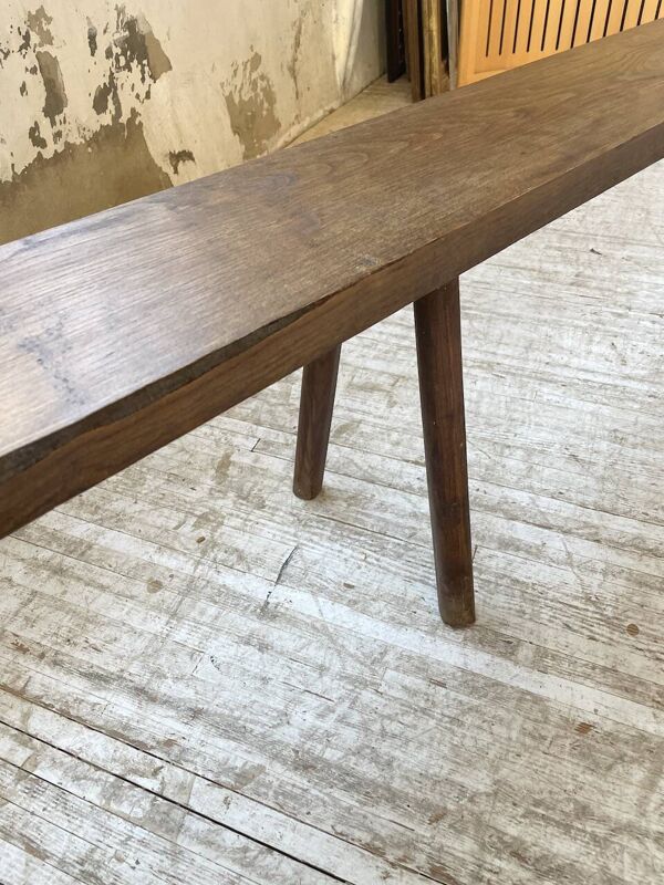 Banc de ferme en chêne massif 3m