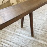 Solid oak farm bench 3m