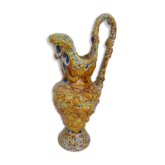 Ceramic ewer - lava decor h 32 cm