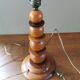 Antique Art Deco wooden lamp