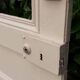 Glass communication door h221.5x90cm old 4 panes without interior glazing