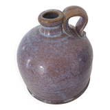 Soliflore vase in the shape of a pitcher in enamelled ceramic signed Truchon Corse Patrimonio