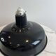Industrial suspension in black enamelled sheet metal - workshop lampshade