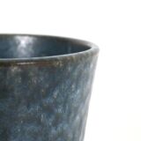 Knabstrup ceramic plant pot / 1960s / blue / Mid Century Danish Modern Design