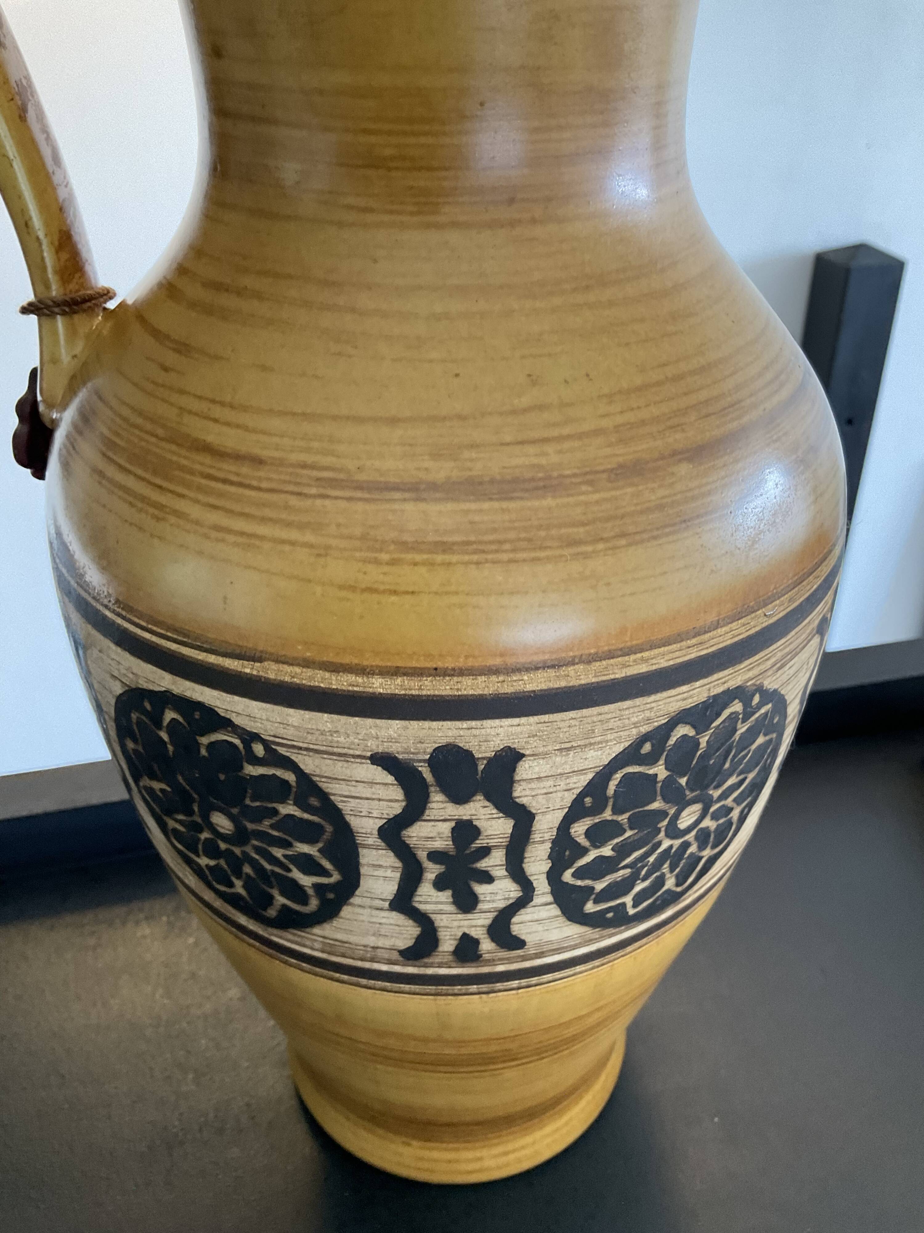 Large Vase jug Jasba ceramic West Germany 60s