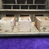 Shelf antique wooden grocery store