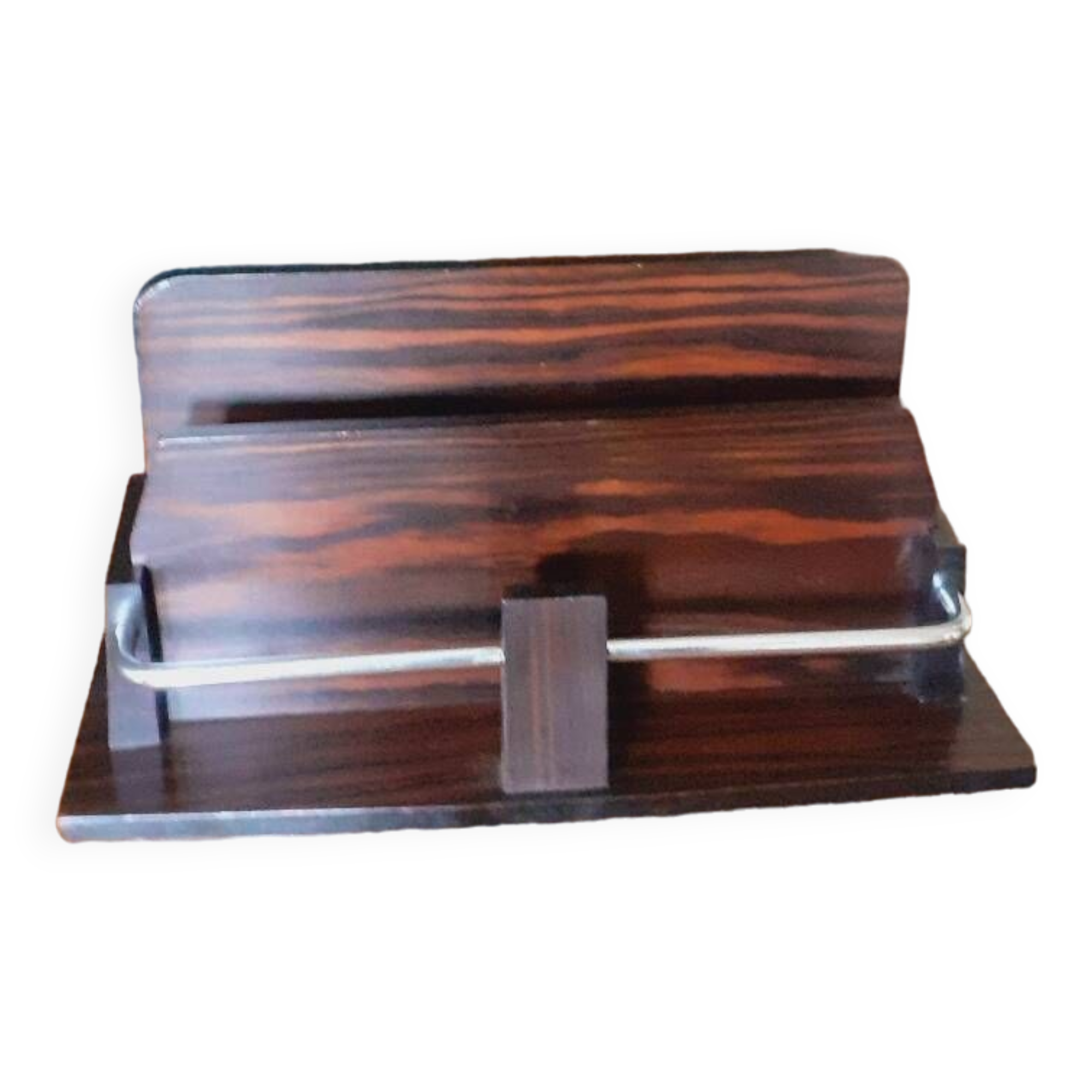 Art Deco Mail Rack 1930 Macassar ebony