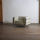 Cassina LC3 armchair by Le Corbusier in leather, Italy 1980s