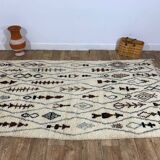 Handmade Moroccan Berber rug 254 X 144 CM