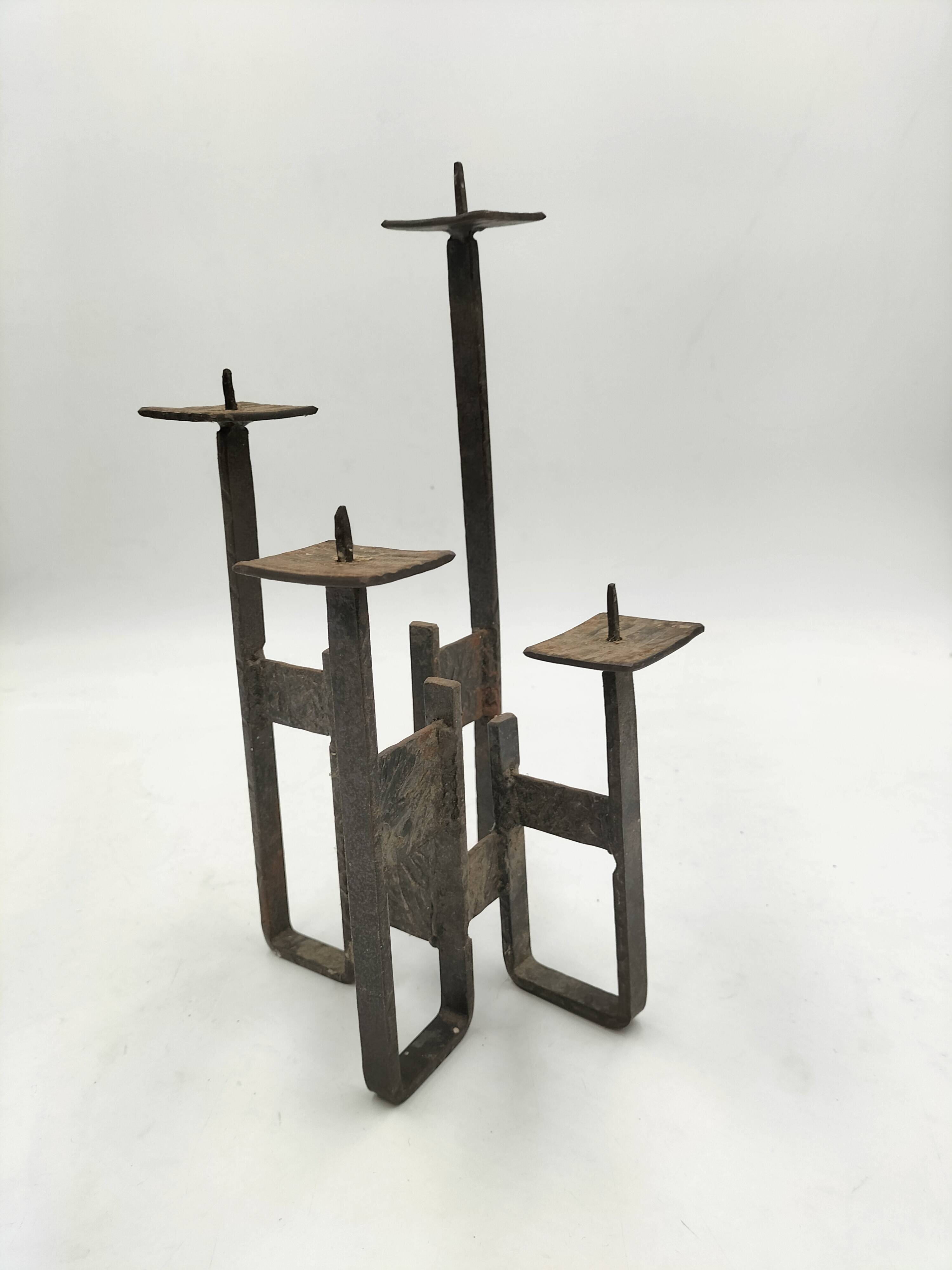 Brutalist candle holder