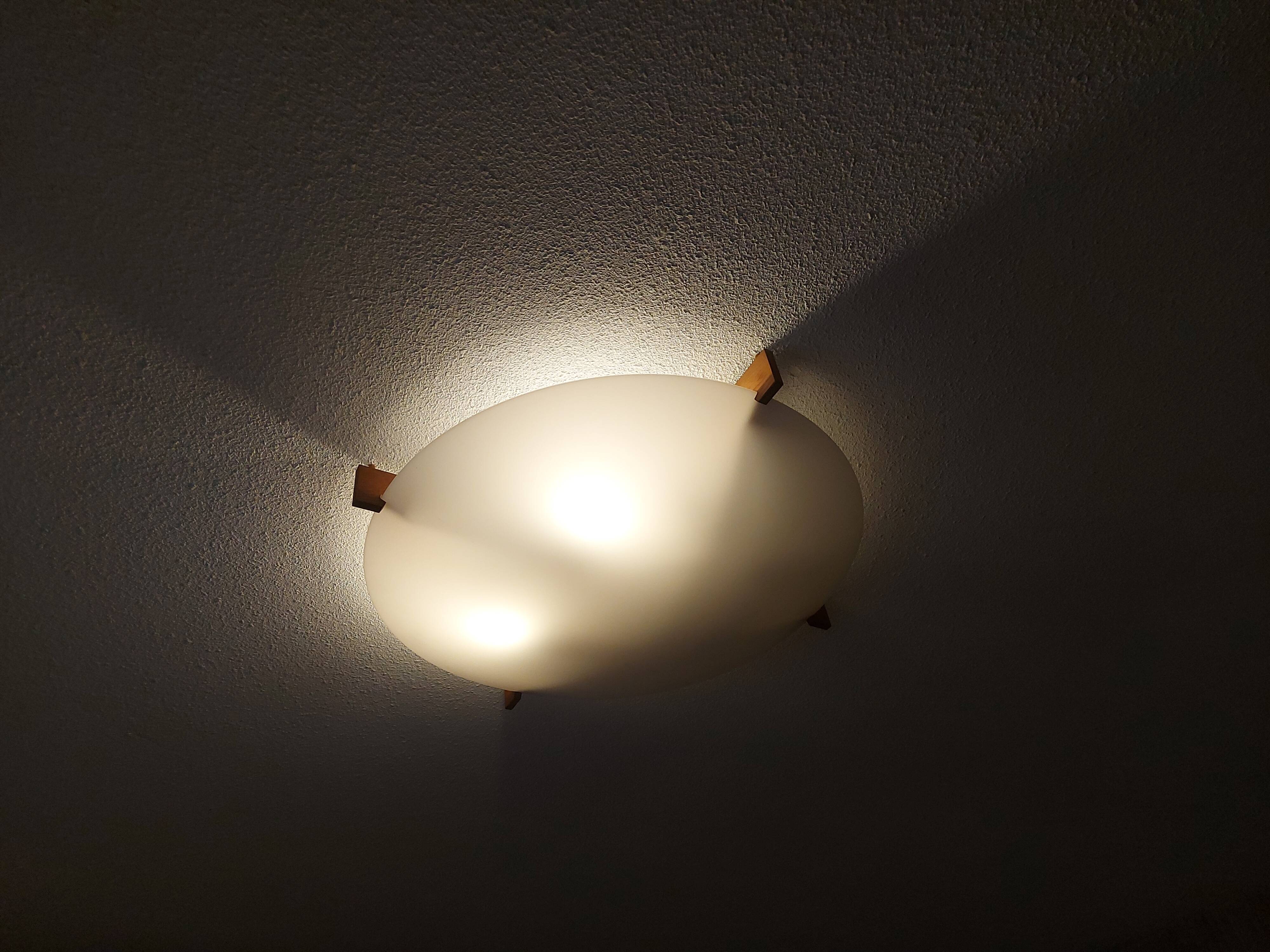 Plafonnier, lustre design Scandinave Osten Kristiansson pour Luxus