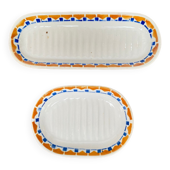 Soap dish and comb holder assembly