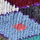 Boucherouite Moroccan Berber Multicolor Rug, 135x260 cm