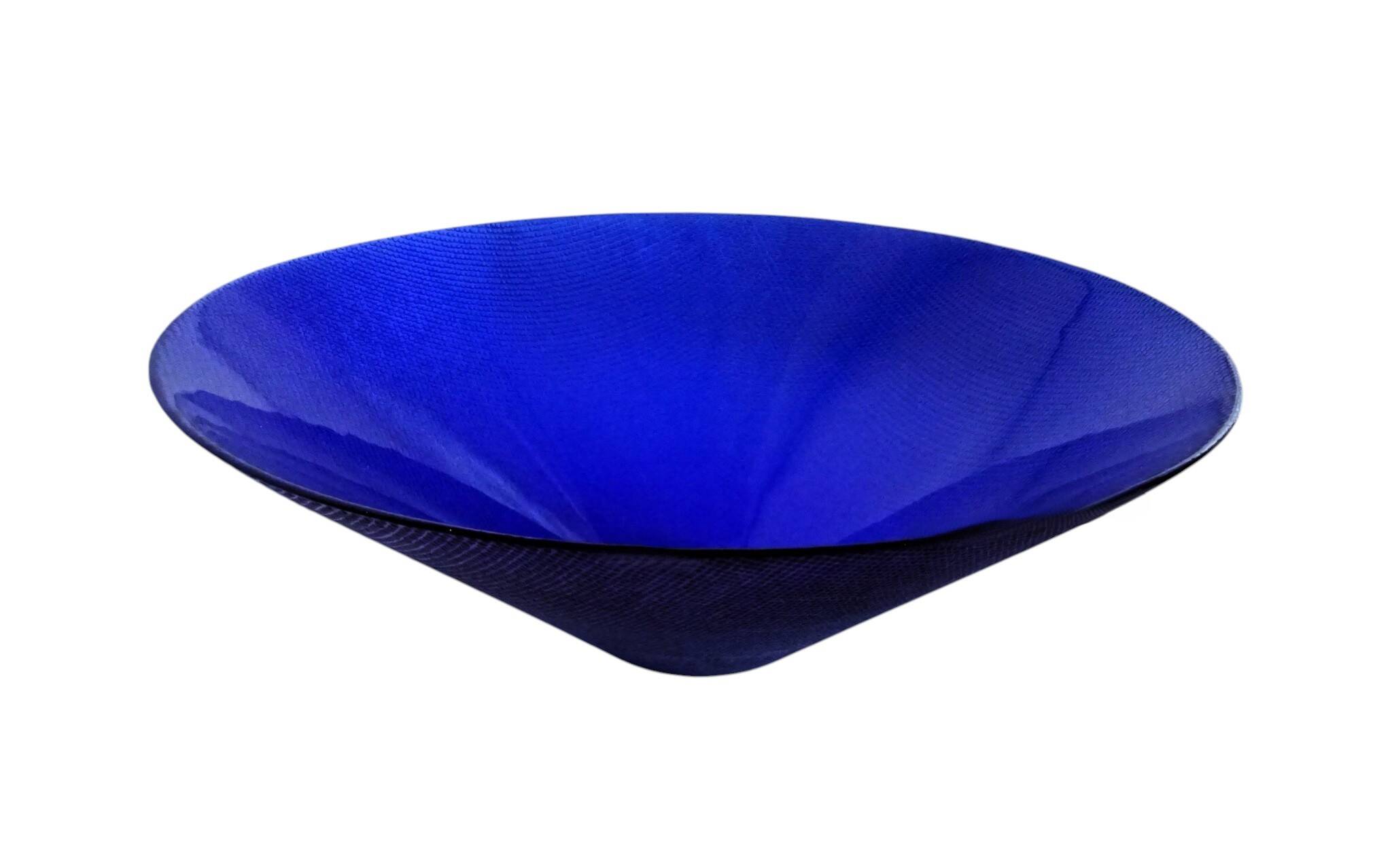 Cobalt blue glass cup