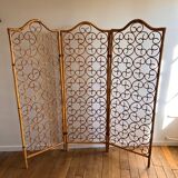 Italian three-leaf bamboo screen 1970