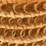 Vintage basket box in woven rattan