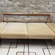 Stella vintage Scandinavian convertible sofa in beech – 1970s